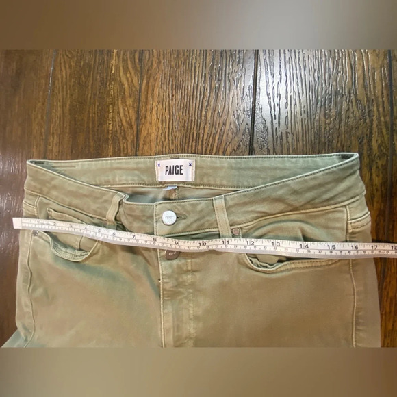 Paige Hoxton Ankle Olive Green Size 31 - Picture 6 of 7